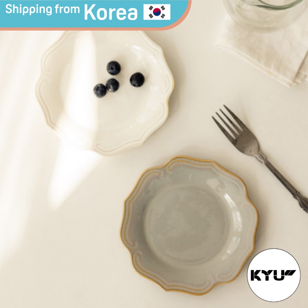 [SSUEIM Korea] Home Dinnerware Ceramic Plates Set | Dinnerware Tableware Classic Plates