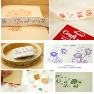 หมึกสี/หมึกปั๊ม -สูตรกันน้ำ หมึกปั๊ม Craft Ink Pad (สำหรับพื้นผิวด้าน ไม้/กระดาษ/ผ้า)
