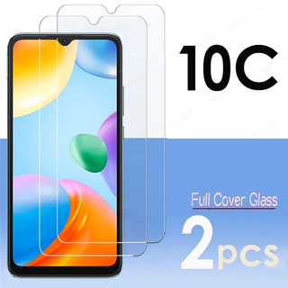 2 pcs Tempered Glass For Xiaomi Redmi 10C Screen Protector Cover For Redmi10C Redmi10 C glas 2.5D 9H Film armored