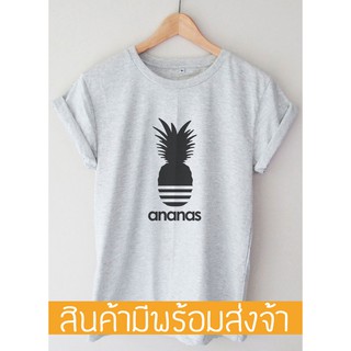 แขนสั้นcrew neckเสื้อยืดผู้ชาย ananas T-shirtสามารถปรับแต่งได้S-XXXXL