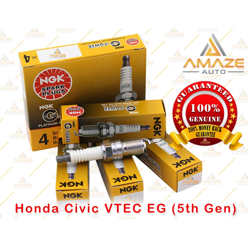 หัวเทียน NGK G-Power Platinum สําหรับ Honda Civic VTEC EG (5th Gen)