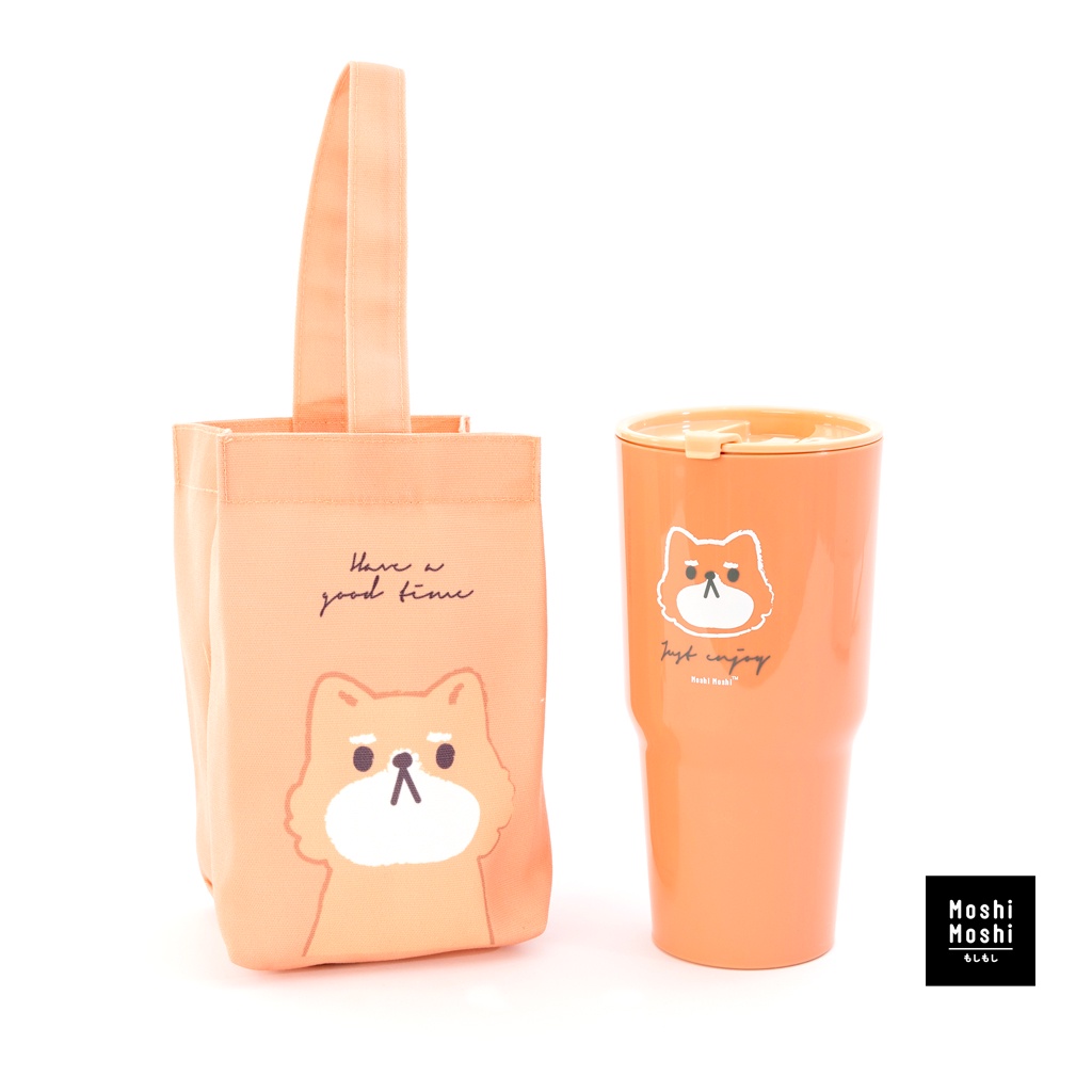 Moshi Moshi แก้วน้ำพลาสติกลายน่ารักพร้อมกระเป๋า มีฝาปิด ขนาด 750 ml. รุ่น 7100010416-0421 #6