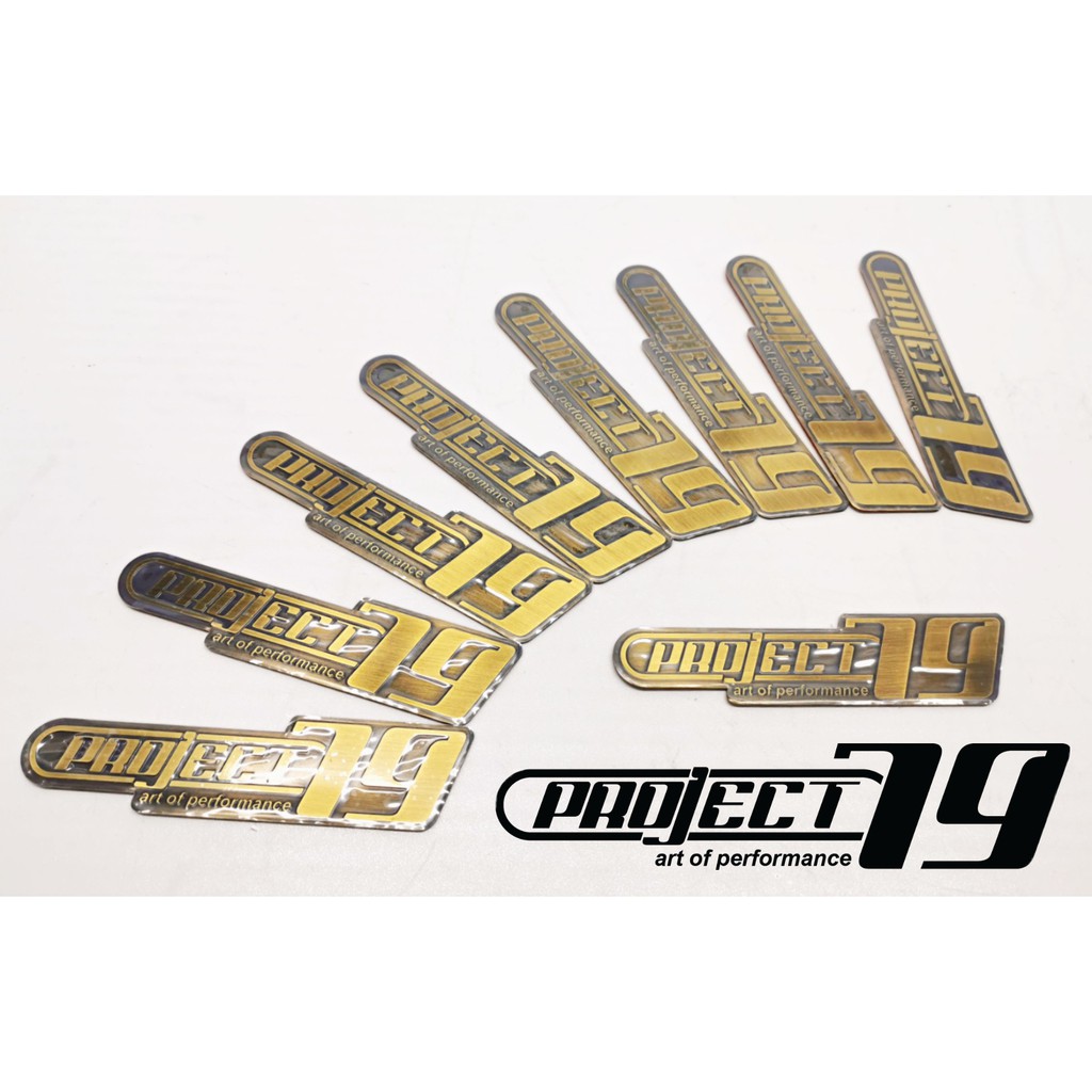 Project79 แผ่นเหล็กสติกเกอร์สําหรับ Universal Muffler โลโก้โครงการ 79 M3 MT15 MT25 R15 R25 Y15ZR RFS