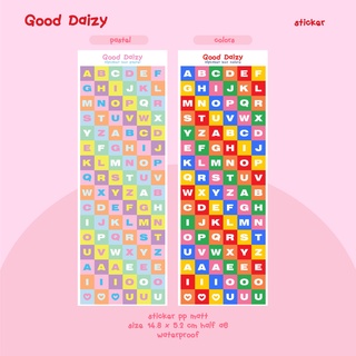 [รีสต็อก]🌈🌟sticker alphabet box สติกเกอร์ แบรนด์ Good Daizy