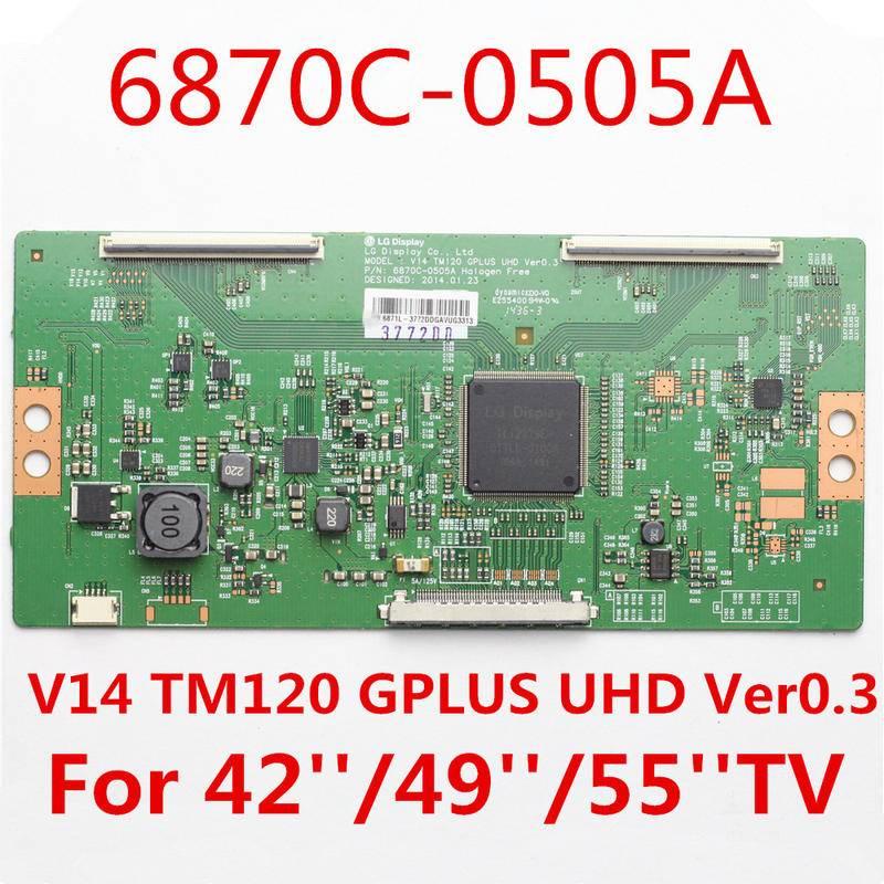 6870C-0505A Placa TV LG T Con Board จอแสดงผลทดสอบทีวี PCB Tcom ปิดผนึกแผ่น 6870C 0505A V14 TM120 GPL