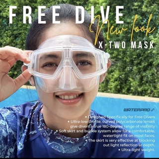 Free Dive Mask, X-TWO, Water Pro หน้ากากฟรีไดฟ์