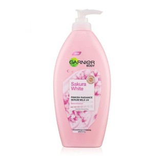 Garnier การ์นิเย่ บอดี้ ซากุระ ไวท์ พิงคิช เรเดียนซ์ เซรั่ม มิลค์ ยูวี 400 มล.