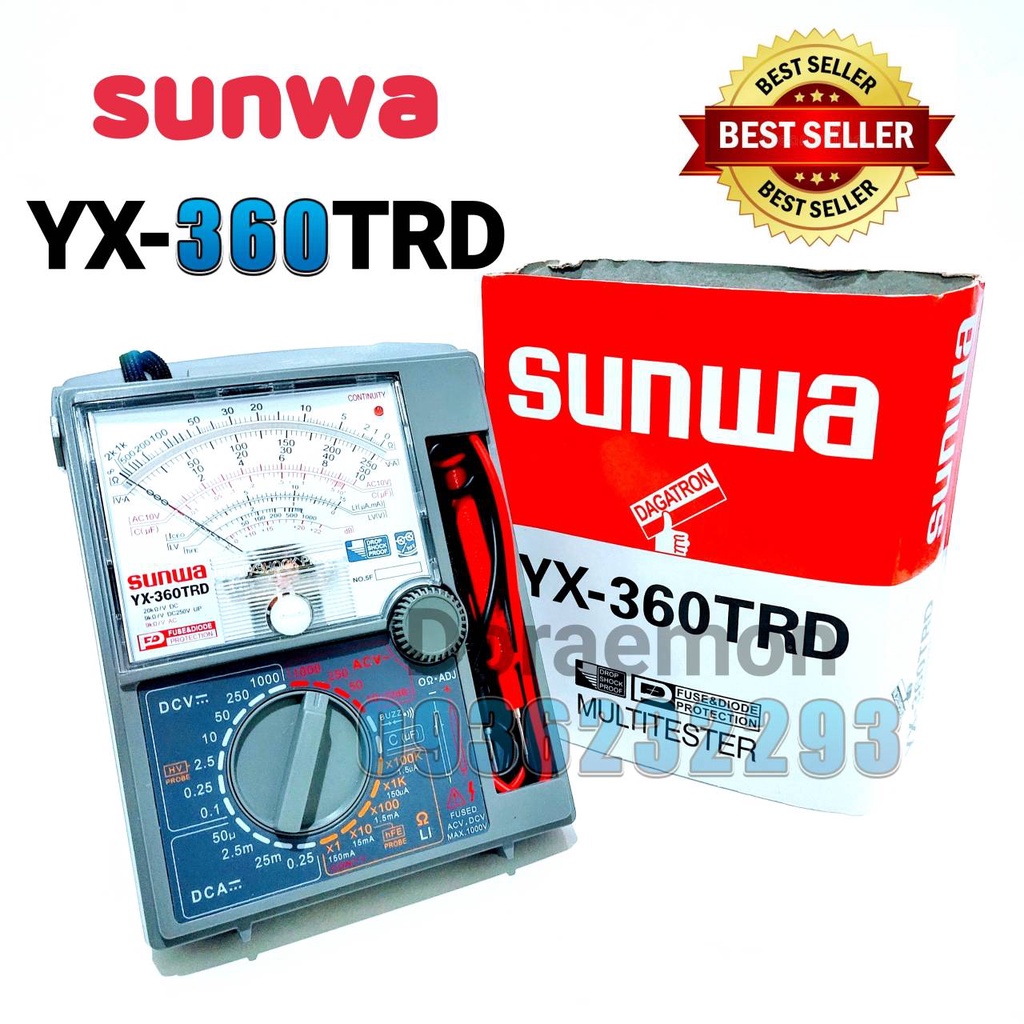 SUNWA YX-360TRD,YX-360TR E-B,YX-360TR E-L-B,YX-361TR,KS-268,KS-380,KS-980,MF-128Lมัลติมิเตอร์ดิจิตอล