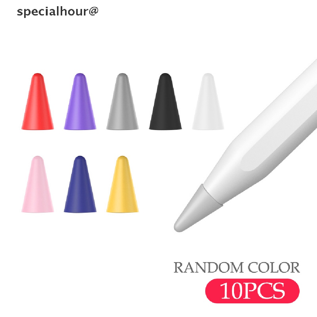 Specialhour ปลอกหุ้มปลายปากกา สีสันสดใส สําหรับ Apple Pencil 1 2 Touch Screen 10 ชิ้น