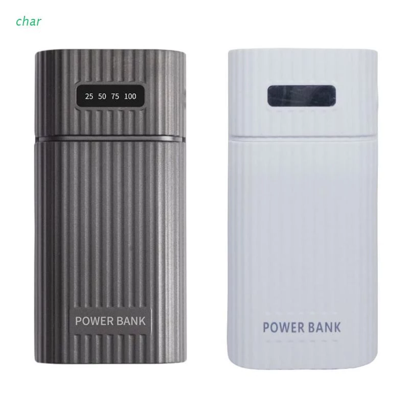 เคสแบตเตอรี่สํารอง 2 ชิ้น 18650 18700 20700 21700 Usb พร้อมไฟฉาย Led สําหรับสมาร์ทโฟน