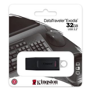 Kingston32gbDataTraveler Exodia USB 3.2 Flash Drive - แฟลชไดร์ฟ (DTX/64GB)