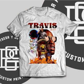 เสื้อยืดผู้ชาย90 - TRAVIS SCOTT เสื้อ bootleg ขนาดใหญ่กราฟิกเสื้อยืดสําหรับผู้ชายผู้หญิงแฟชั่น unis