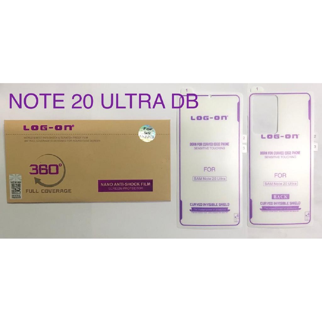 LOG ON ANTISHOCK SAMSUNG NOTE 20 ULTRA DB ANTI SCRATCH JELLY