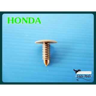 HONDA CLIP LOCK END THE BACK of THE CAR "FLESH COLOR" (THREADED)  / กิ๊บล๊อกฝาท้าย กิ๊บล๊อกฝากระโปรงท้าย รถยนต์ฮอนด้า ส