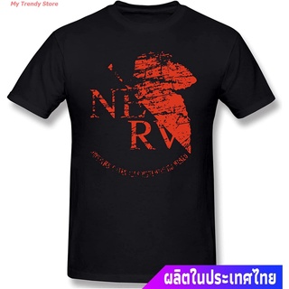 My Trendy Store อีวานเกเลียนเสื้อยืดลำลอง Neon Genesis Evangelion T-Shirt Mens Short Sleeve Top Shirts Classic Shirt Eva