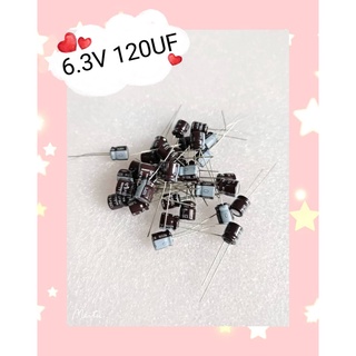 6.3V 120UF  10ชิ้น/1ชุด