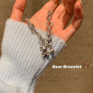 Korean Ins Cute Bear Bracelet Women Chain Bracelets Korea New Fashion Accessory