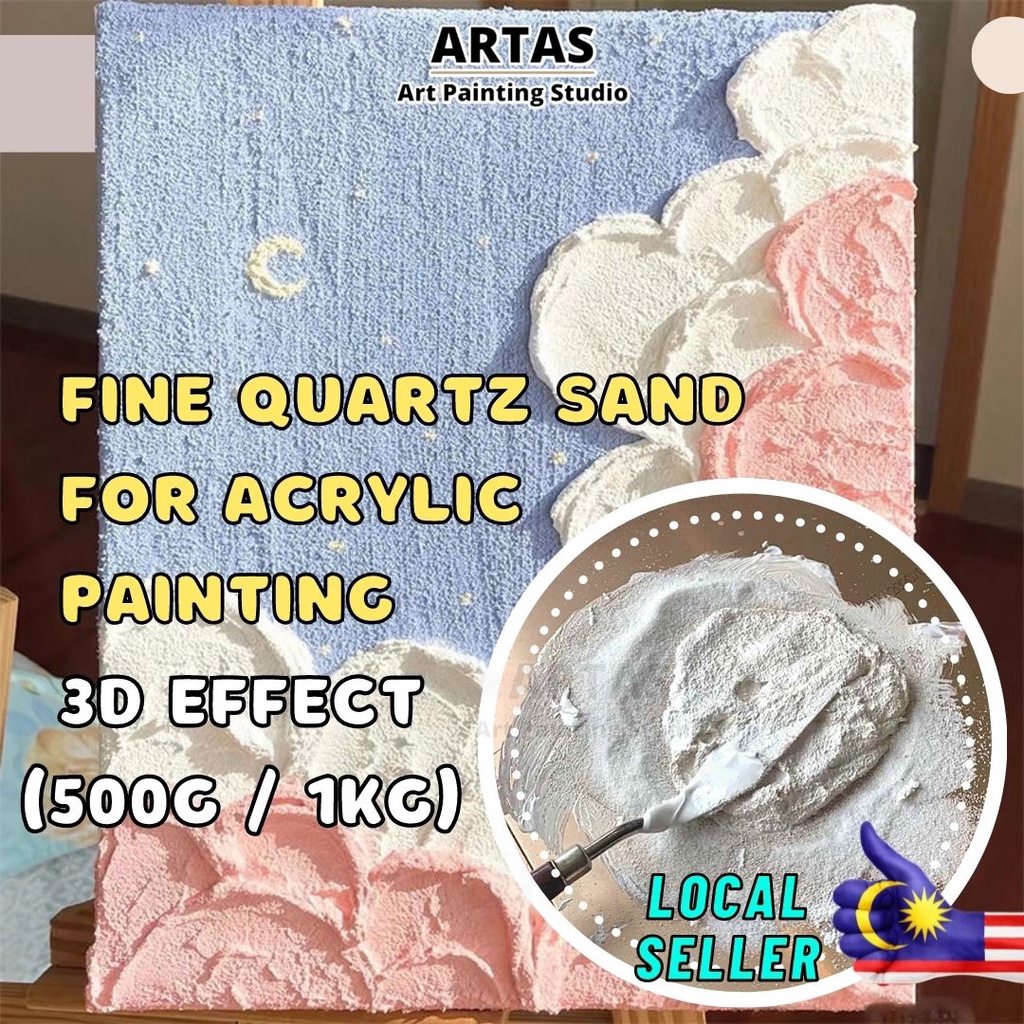 ศิลปะทรายควอตซ์ 石英 อะคริลิเนื้อจิตรกรรม ทําเอง ทรายบริสุทธิ์ศิลปะวิจิตรทรายอะคริลิภาพวาดสีน้ํามันศิลปะสีพ.ร.ศ.ดร. 细沙 油 合