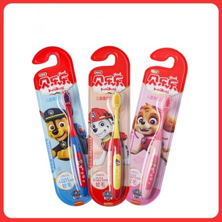 Paw Patrol แปรงสีฟัน ขนแปรงนุ่ม ป้องกันแบคทีเรีย สําหรับเด็ก 2~12 ปี พร้อมส่ง