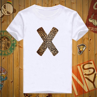 เสื้อยืดสกรีนลายอักษร X - ลายเสือ