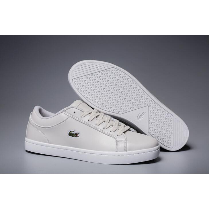 lacoste สีเทากีฬาและสันทนาการรองเท้าหนังจระเข้ ThaiPick