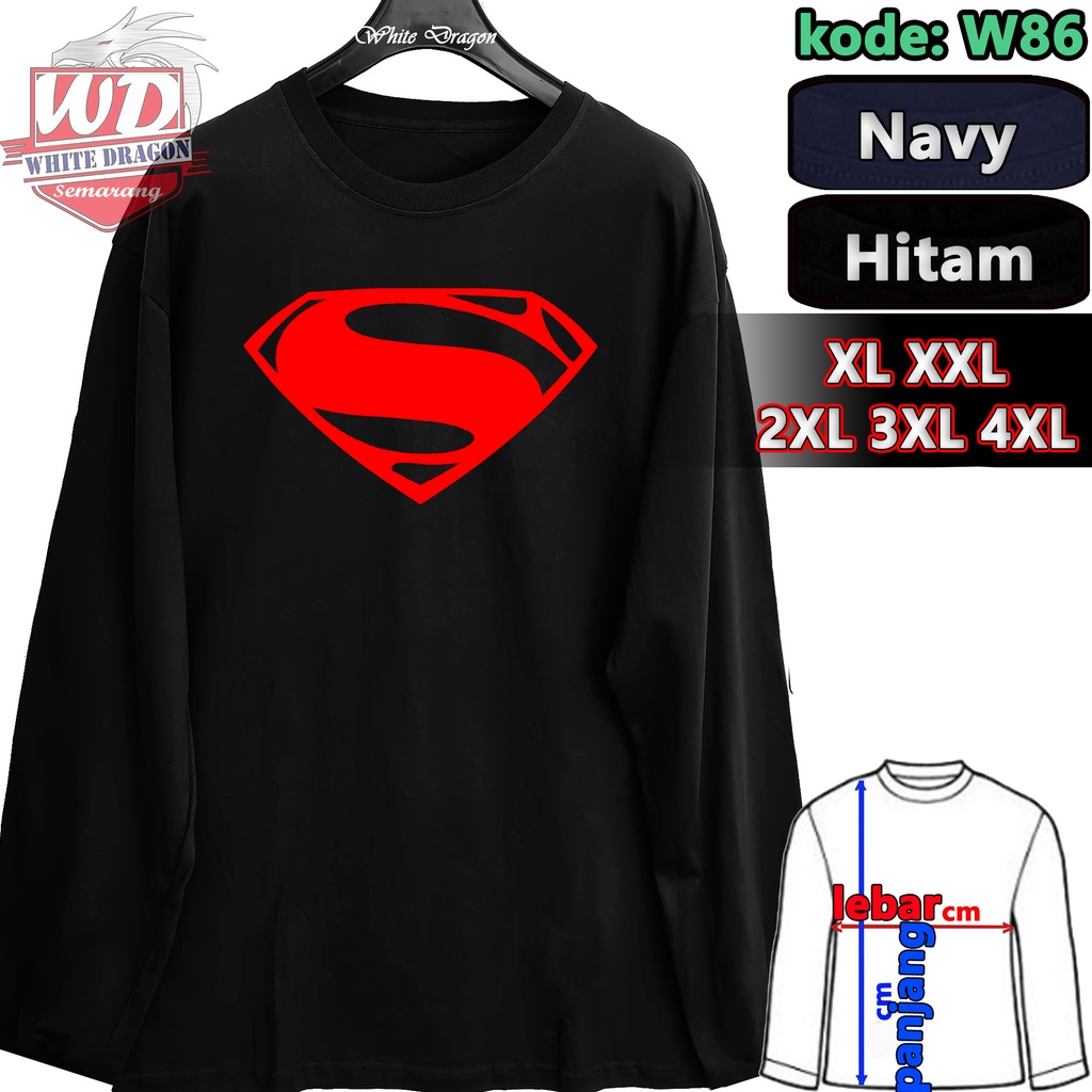 เสื้อยืด LONG SLEEVE ML XL BIG SIZE XXL 2XL 3XL 4XL CODE W86
