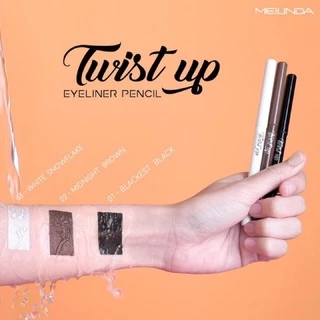 Mei Linda Twist up Eyeliner Pencil ดินสอเขียนขอบตา สูตรกันน้ำ MC3077