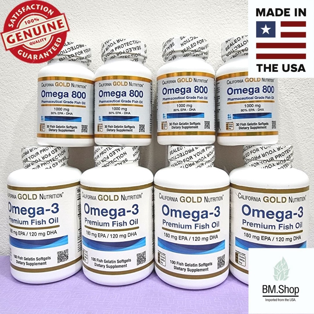 ถูกที่สุด Omega น้ำมันปลา บำรุงสมอง California GOLD Nutrition ...