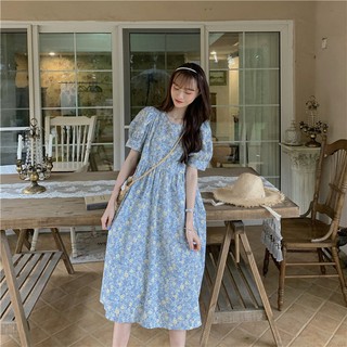 พร้อมส่ง 🍊 secret garden dress C715 เดรสลายดอกไม้ เดรสดอกไม้แขนตุ๊กตา