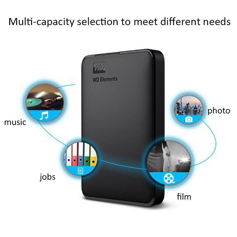 ส่งจากกรุงเทพ WD Elements External HardDisk 2 TB เอ็กซ์เทอนอล ฮาร์ดดิสก์ Harddisk HDD (2TB สีดำ) Portable Storage #8