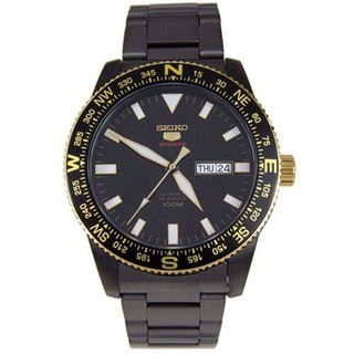 Seiko SPORTS 5 Automatic นาฬิกาข้อมือผู้ชาย สีดำ สายสแตเลส รุ่นSRP670K1