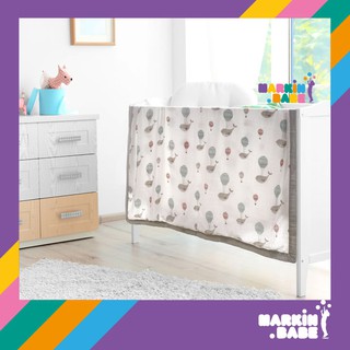 ผ้าห่อตัวอเนกประสงค์  Swaddle blanket ทอ4ชั้น 47"X47"ลายปลาวาฬบอลลูน I MARKIN.Babe