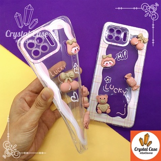 เคสมือถือนิ่มใสกันกล้อง ซิลิโคน Oppo A5 2020 A15 A16 A31 A53 A54 A57 2021 A77 5g A93 F11pro Reno2FTPU ติดการ์ตูนน่ารัก