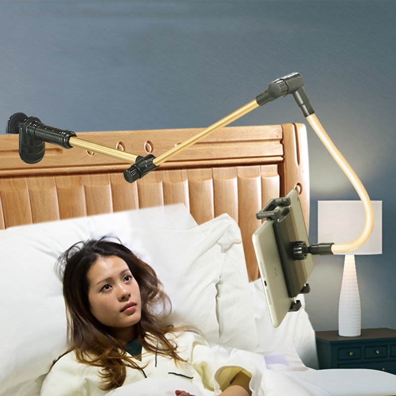 Folding Long Arm Tablet Phone Stand Holder For Ipad Samsung Kindle 4-14 Inch 360 Rotation Strong Lazy Bed Tablet Mount B #8
