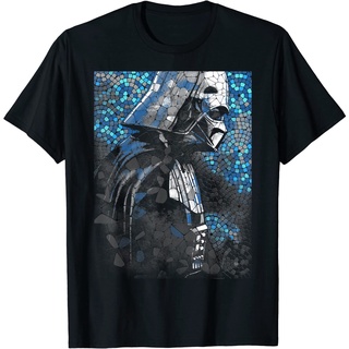 เสื้อยืดพิมพ์ลายแฟชั่นเสื้อยืดแขนสั้น พิมพ์ลายกราฟฟิค Star Wars Darth Vader Mosaic Z1 แฟชั่น สําหรับผู้ชาย และผู้หญิงสาม