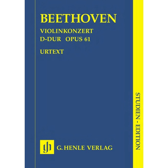 BEETHOVEN Violin Concerto D major op. 61 (HN9326)