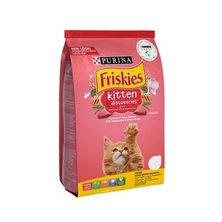 Friskies Cat Food Kittens Discoveries ฟริสกี้ส์ ดิสคอฟเวอรี่ อาหารลูกแมวชนิดเม็ด รสไก่และปลา 400 กรัม