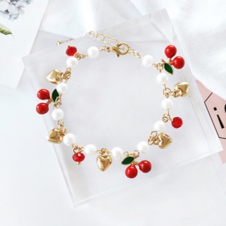 สร้อยข้อมือเชอรี่ สร้อยข้อมือ Cherry น่ารัก