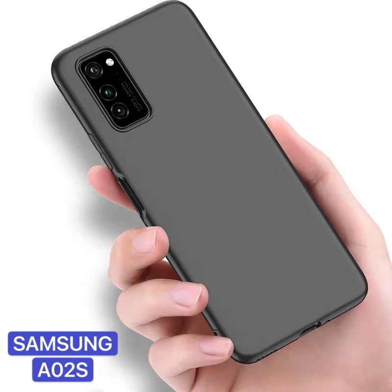 TPU CASE Samsung Galaxy A02S เคสซิลิโคนนิ่ม สวยและบางมากสีดําวินเทจ [ส่งจากไทย]