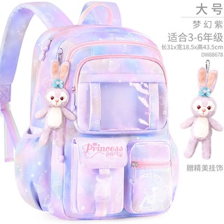 Tienca Schoolbag โรงเรียนประถมสาวสาวสาวเกาหลีรุ่นเกาหลีแสงและแสงลากเบา ๆ