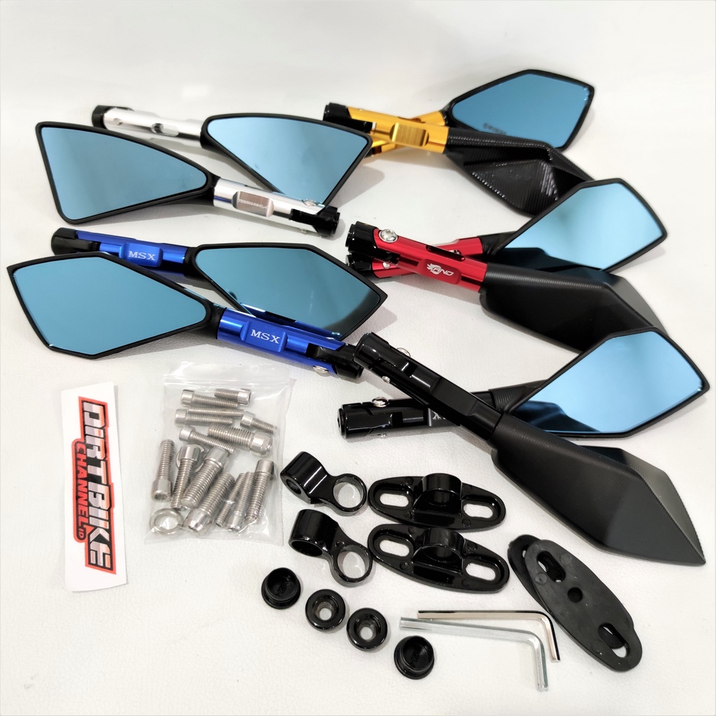 FULL CNC TOMOK MIRROR SUPERMOTO TRAIL KLX DTRACKER CRF 150 WR 155