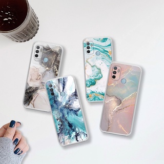 สีสันเรียบง่าย เคส OPPO A53 A33 4G 2020 เคสโทรศัพท์เคสกันกระแทกซิลิโคนใสนุ่มเต็มกล้องปก 301-1