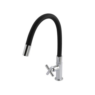 ก๊อกซิงค์เดี่ยวเคาน์เตอร์ LUZERN FC-5555B สีดำ SINK FAUCET SINGLE LUZERN FC-5555B BLACK