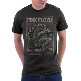 เสื้อยืด ลายวงร็อค Pinkfloyd สีชมพู