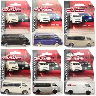 โมเดลรถเหล็ก รถตู้ Toyota HIACE ลิขสิทธิ์แท้ 1/64 MJ majorette ลิขสิทธิ์แท้ โมเดลรถตู้ โตโยต้า