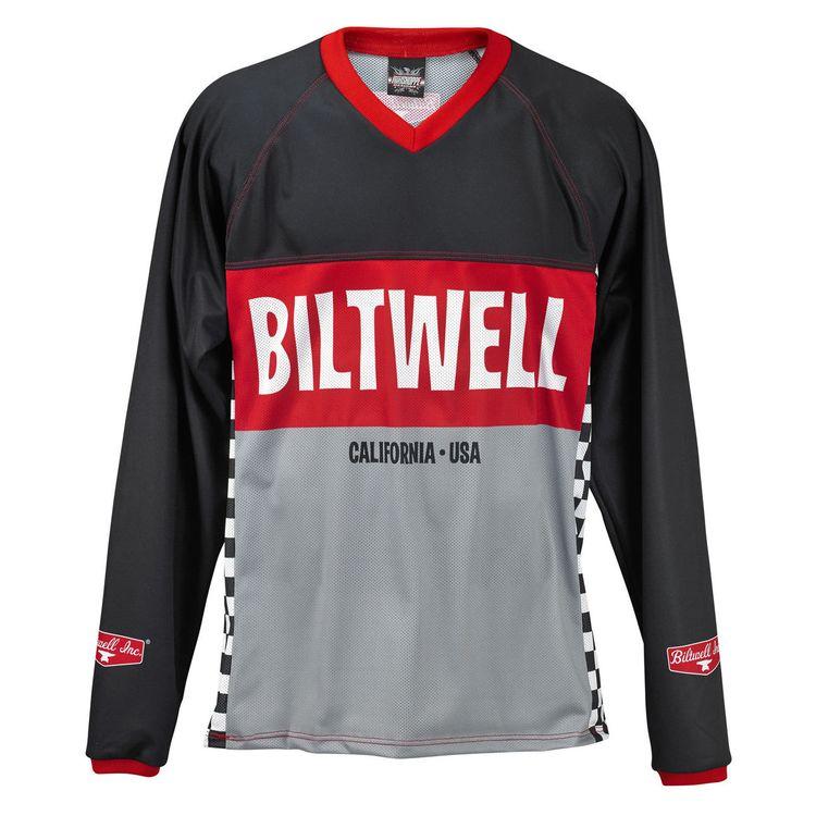 เสื้อกีฬาลําลอง ลาย Biltwell Comp Moto Jersey สไตล์ใหม่ สําหรับผู้ชาย เหมาะกับการขี่รถจักรยานยนต์วิบ