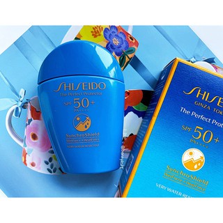 ป้ายไทย ผลิตใหม่ปี2023 SHISEIDO The Perfect Protector SPF50+ / PA++++ SynchroShield WetForce x HeatForce 50 ml. กันแดด