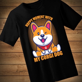 เสื้อยืดลายน้องหมา MY CORGI DOG ผ้า cotton 100% ใส่สบาย เสื้อคอกลม เสื้อลายวินเทจ เสื้อสกรีน เสื้อพิมพ์ลาย เสื้อฮาฟโทน