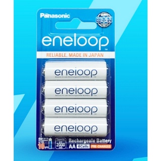 ENELOOP ถ่านชาร์จ AA (4 ก้อน) รุ่น BK-3MCCE/4NT - White