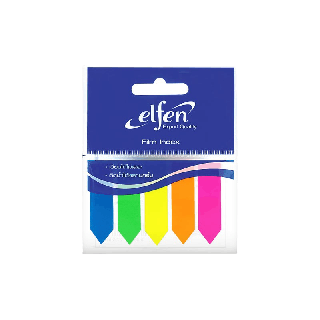 Elfen กระดาษโน๊ต ฟิล์มอินเด็กซ์ 5 สี ขนาด 12X50 มม. จำนวน 1 แพ็ค